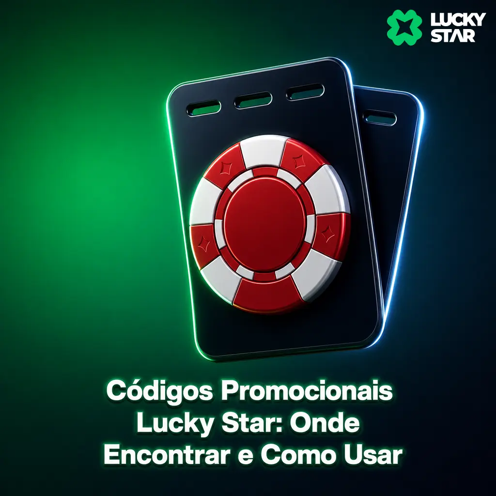 Códigos promocionais Lucky Star: bônus extras e apostas grátis para usar no cadastro ou na aba Bônus da conta.