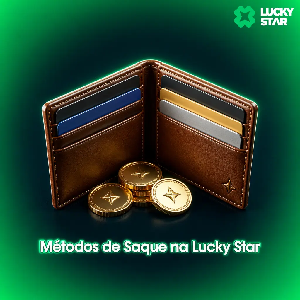 Métodos de saque da Lucky Star: mesmo canal do depósito, mínimo de 50 BRL e limites diários e mensais definidos.