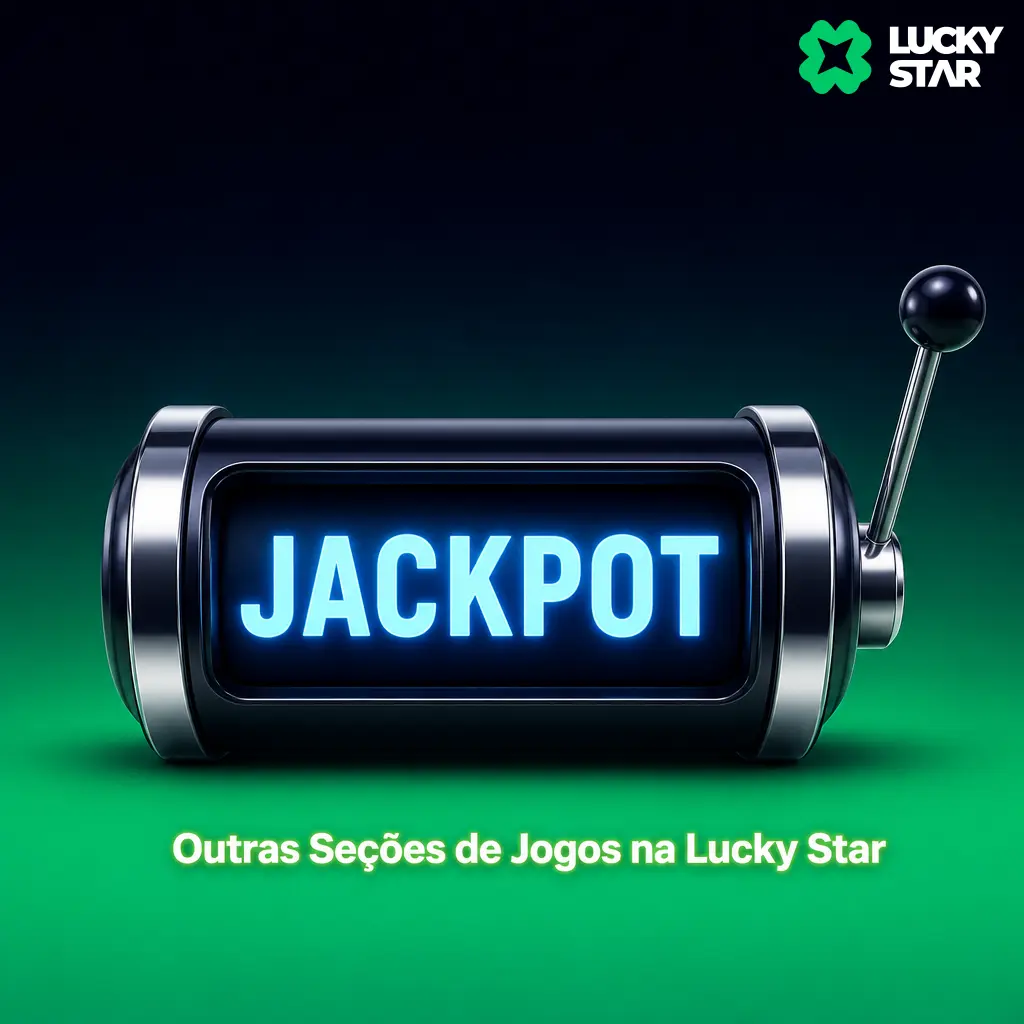 Outras seções de jogos da Lucky Star: bingo digital, keno e Turbo Keno com sorteios rápidos e resultados instantâneos.