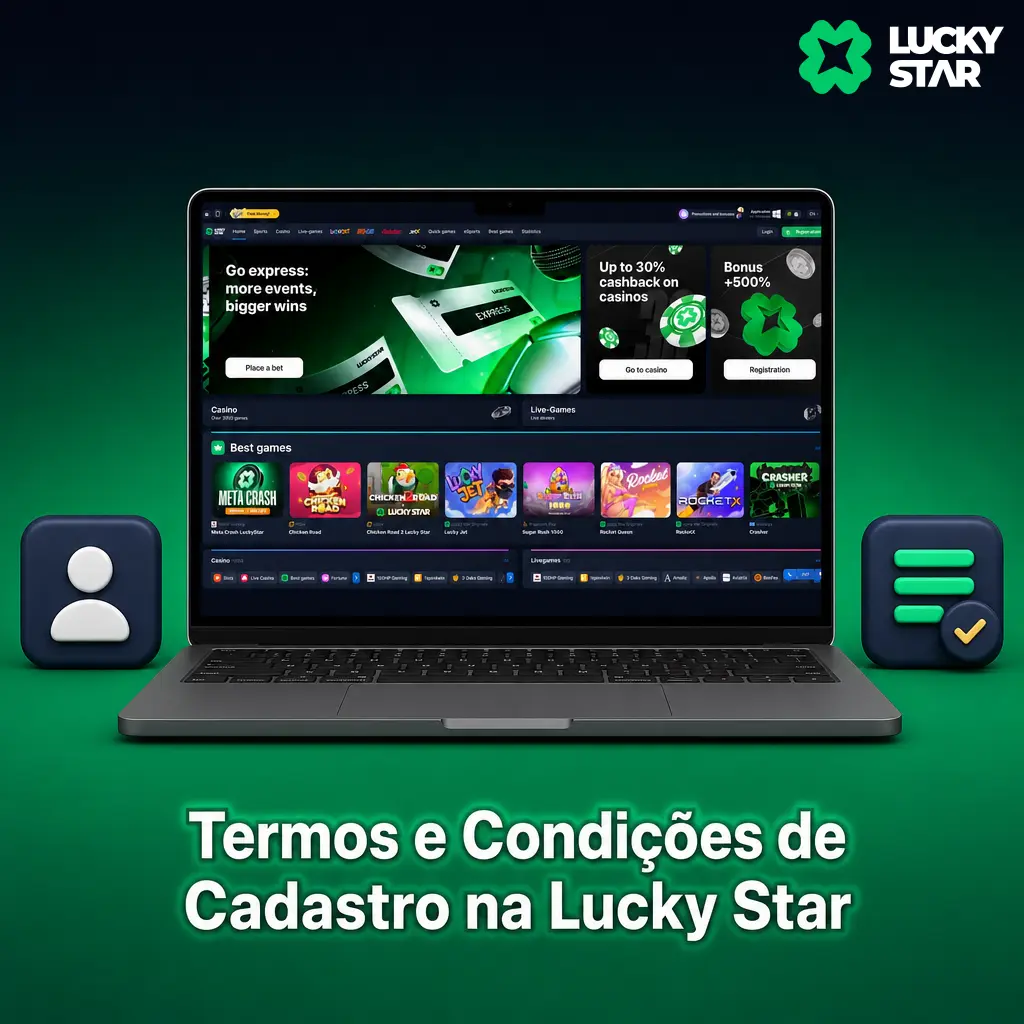 Termos e Condições de Cadastro na Lucky Star: conta única por CPF, regras contra duplicidade e uso indevido de bônus